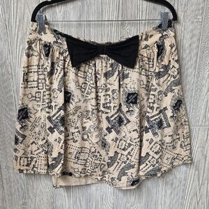 Hot Topic Exclusive Harry Potter Marauder's Map Skater Skirt Juniors Size XL